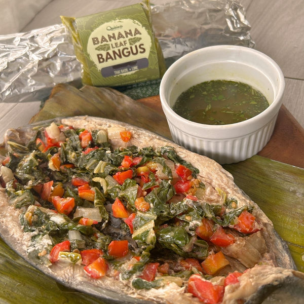 Banana Leaf Bangus w/ Thai Basil Sweet Lime Healthy Asian - Main Image