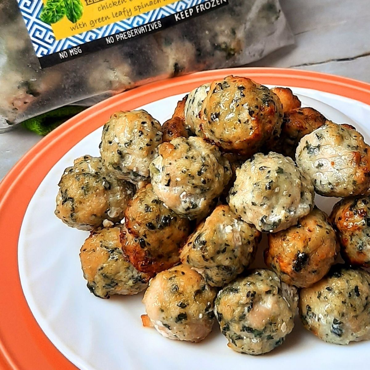 Chicken Spinach Pops