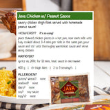 Java Chicken w/ Peanut Sauce Asian frozen meal Metro Manila family
