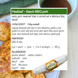 Meatloaf - Ranch BBQ pork Western frozen meal Metro Manila family