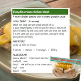 Pumpkin cream chicken steak Western frozen meal Metro Manila family