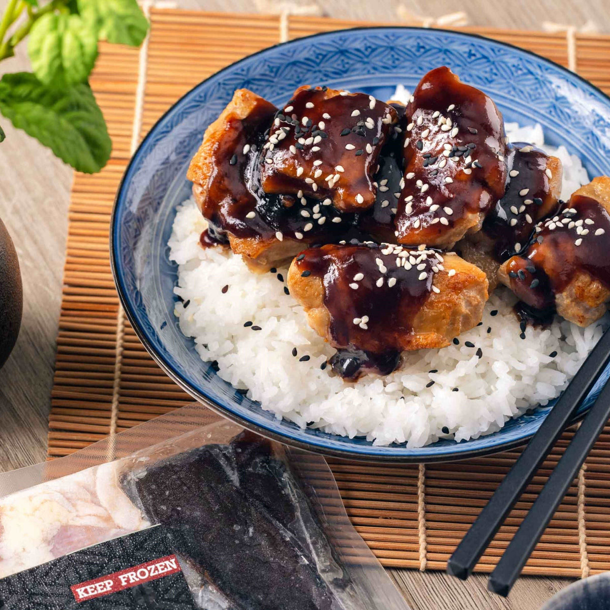 Chicken Teriyaki Japanese frozen meal Metro Manila family					