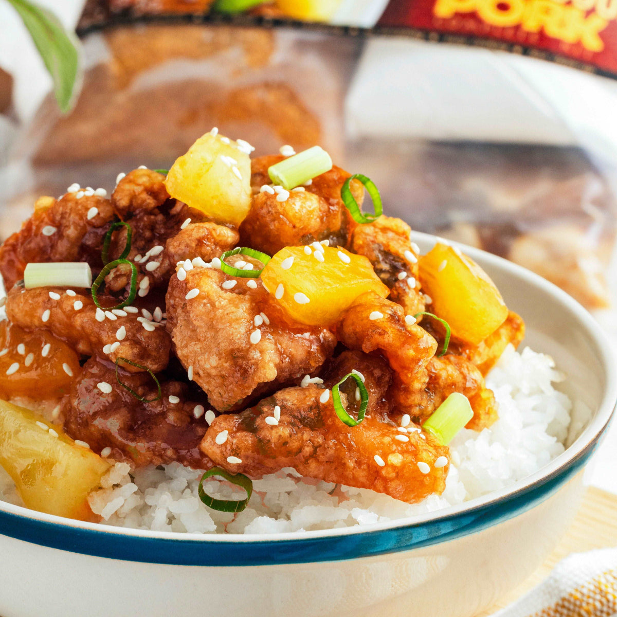 Sweet & Sour Pork Filipino frozen meal Metro Manila family					