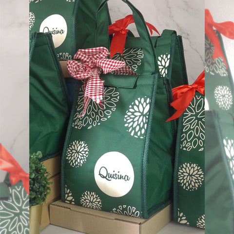 Thermal gift bag - green