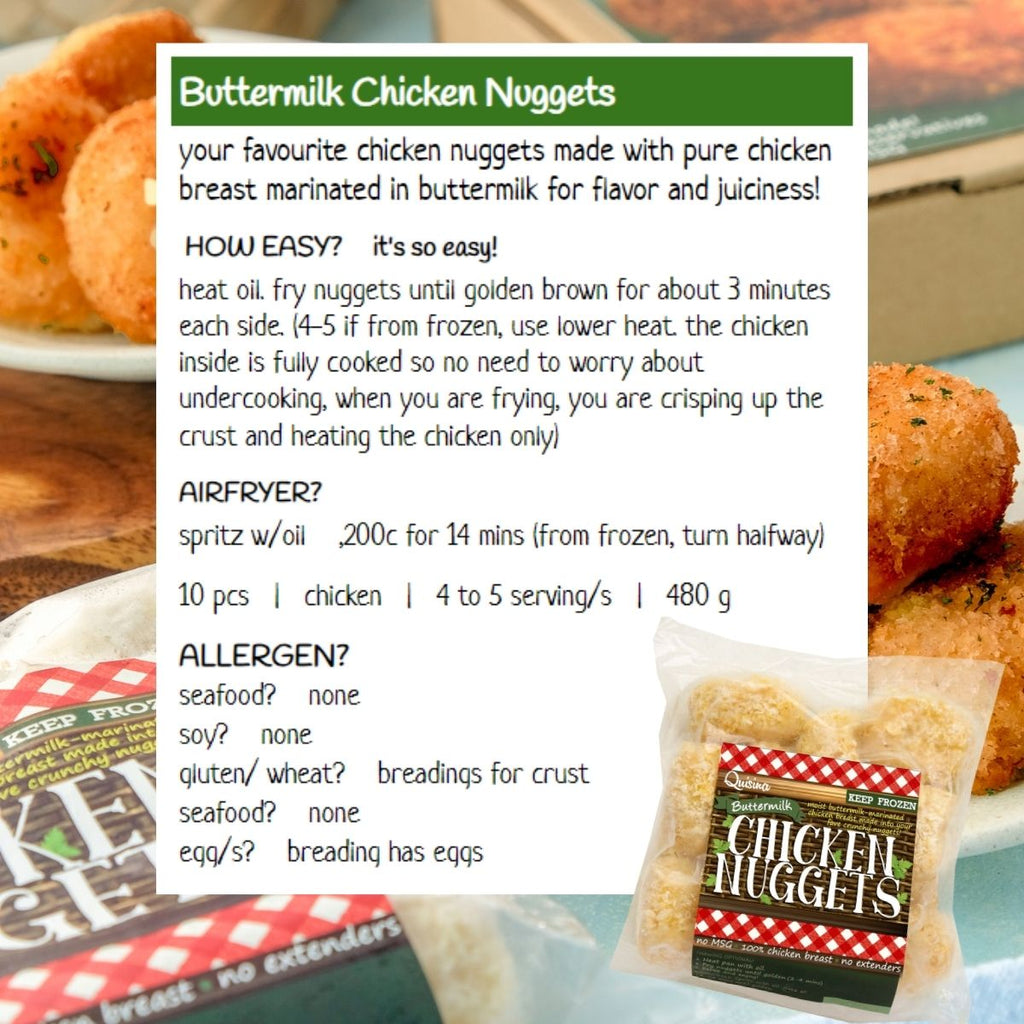 Buttermilk Chicken Nuggets Western frozen meal Metro Manila family						