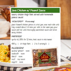 Java Chicken w/ Peanut Sauce Asian frozen meal Metro Manila family						