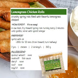 Lemongrass Chicken Rolls w/ spiced vinegar