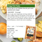 Orange Pork Tocino Filipino frozen meal Metro Manila family					