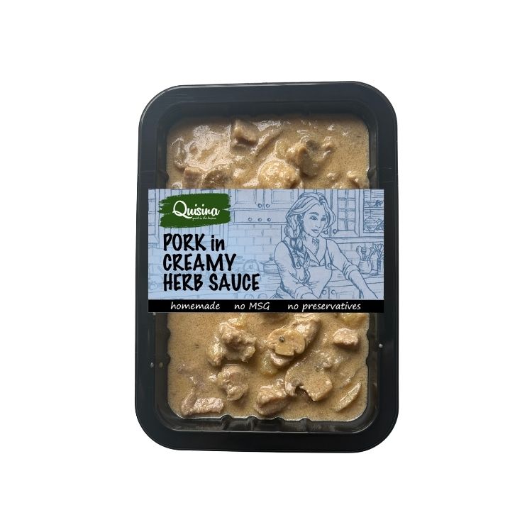Mushroom Pork in Creamy Herb Sauce
