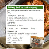 Salisbury Steak w/ Mushroom Gravy