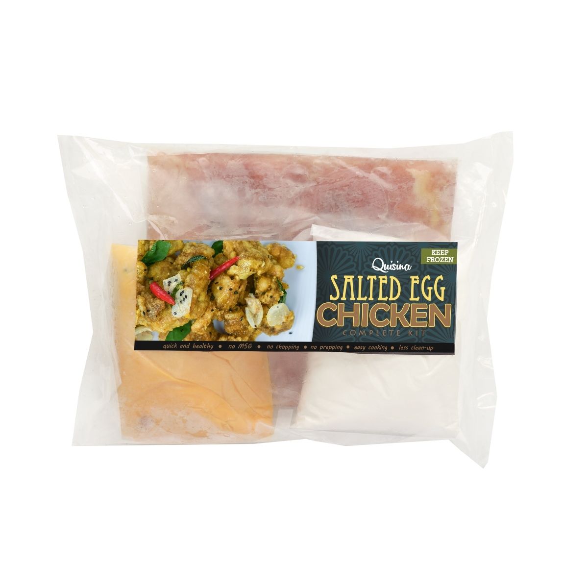 Salted Egg Chicken Filipino frozen meal Metro Manila family					