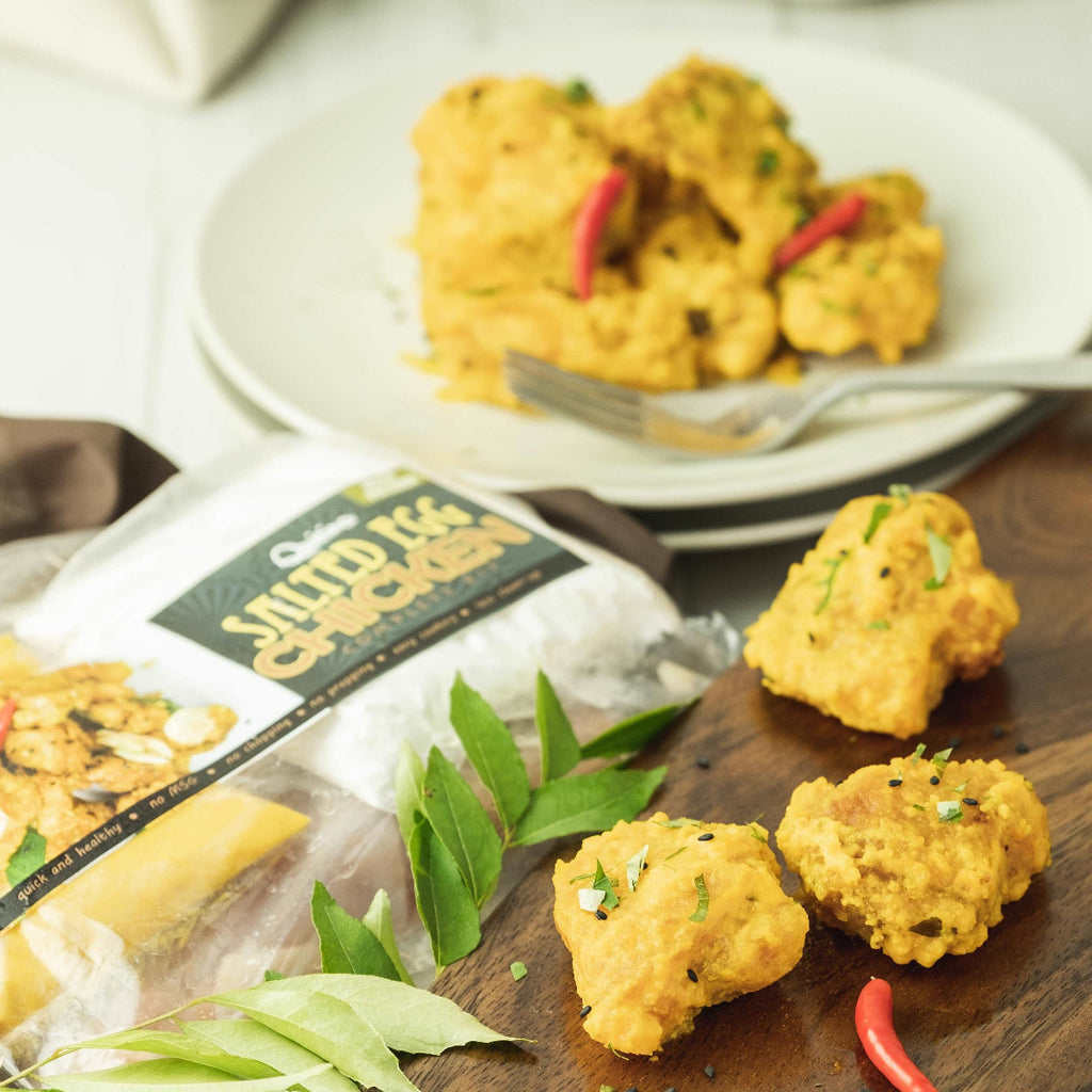 Salted Egg Chicken Filipino frozen meal Metro Manila family					