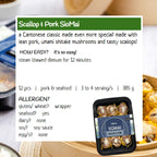 Scallop & Pork SioMai Asian frozen meal Metro Manila family					